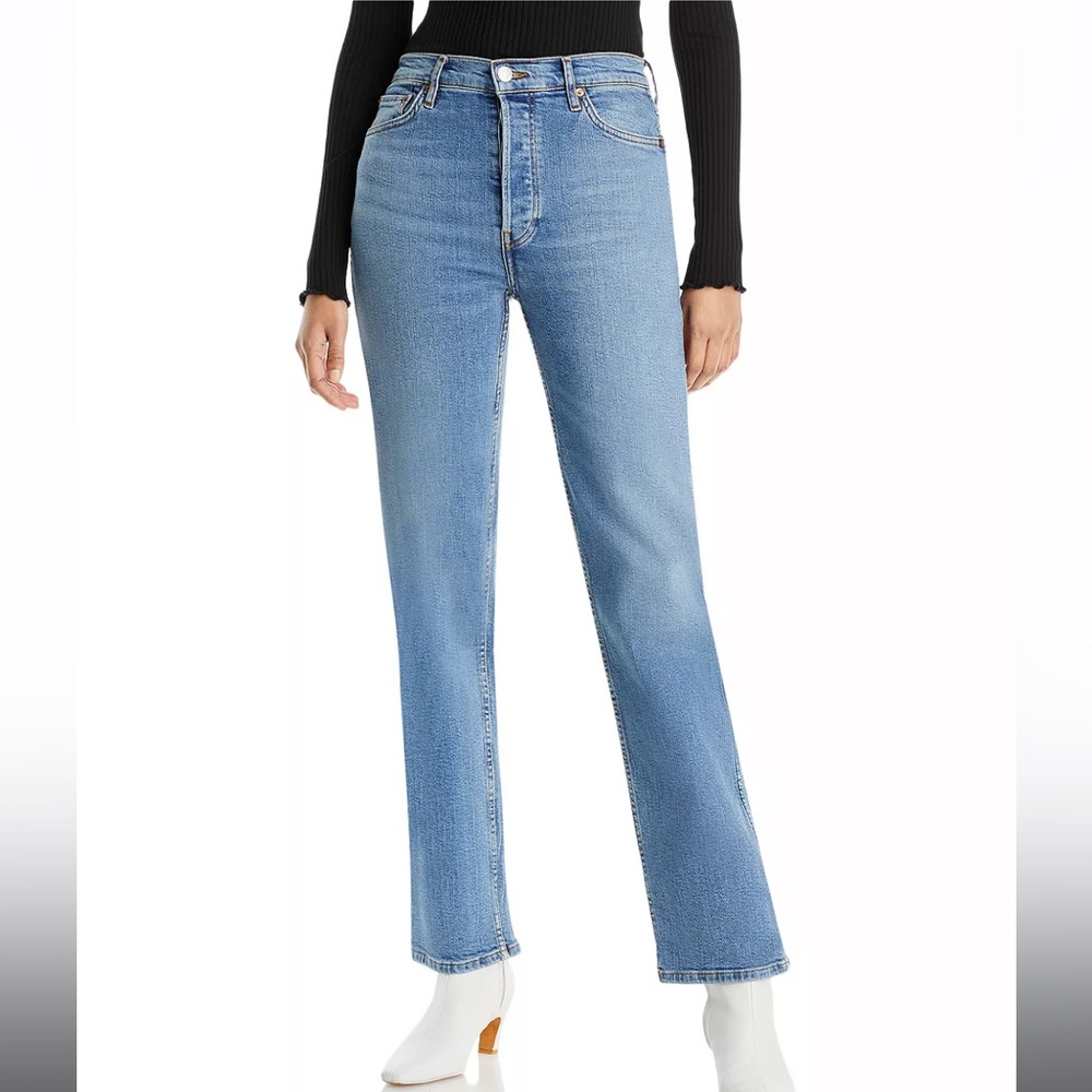 NWT: RE/DONE 90s High Rise Loose Straight Jeans in Rio Fade